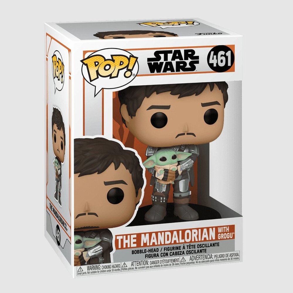 Pedro Pascal figure - Funko Pop - Star Wars The Mandalorian with Grogu